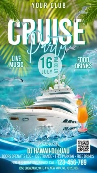 Cruise Party Pantalla Digital (9:16) template
