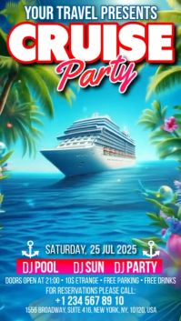 Cruise Party Digital Display Video template