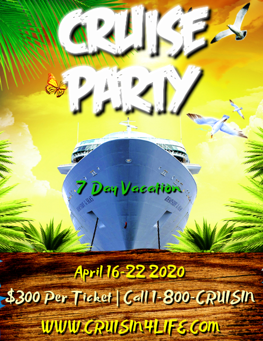 CRUISE PARTY FLYER TEMPLATE PosterMyWall CRUISE PARTY FLYER TEMPLATE PosterMyWall