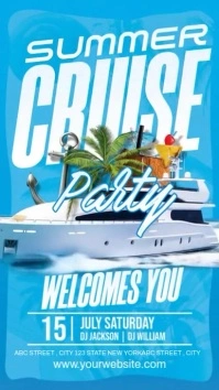 Cruise Party Invitation История на Instagram template
