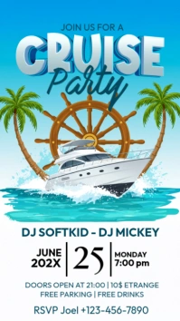 Cruise Party Invitation Instagram Story template
