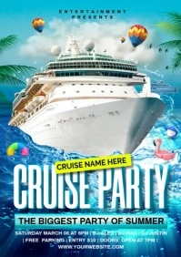 Cruise party video template A4