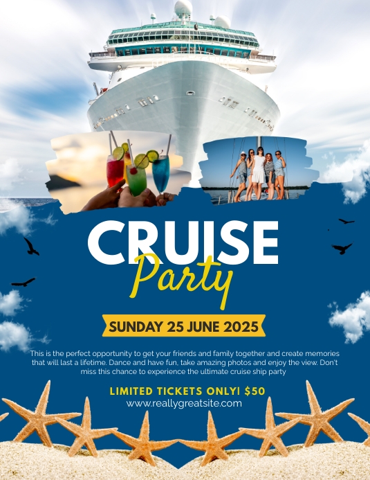 CRUISE SHIP FLYERS template