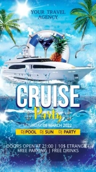Cruise Yacht Digital Display (9:16) template
