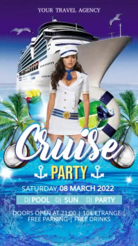 Cruise Yacht Display Pantalla Digital (9:16) template