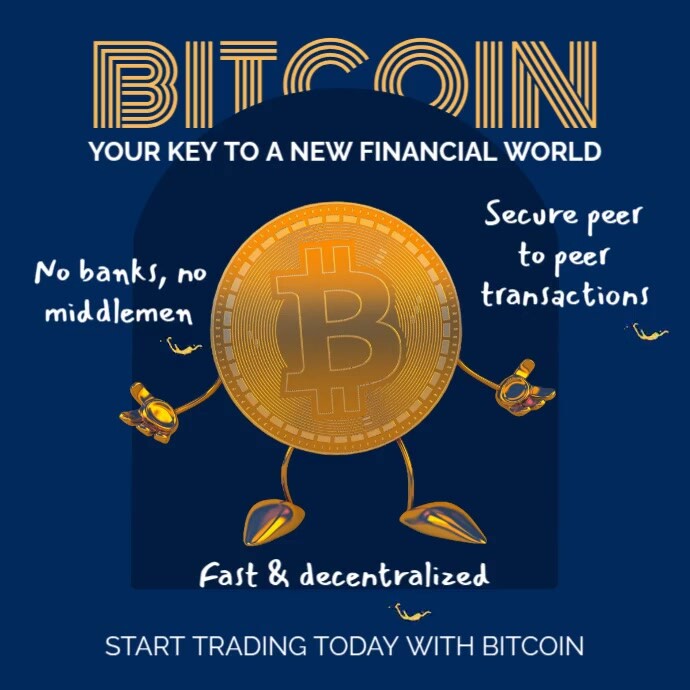 Cryptocurrency Bitcoin Ad Instagram Post Template | PosterMyWall