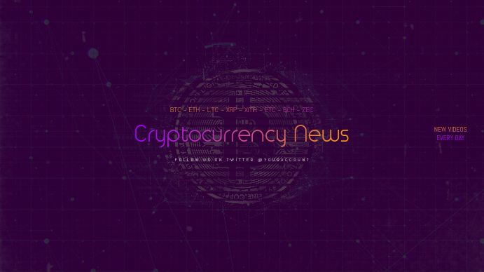 cryptocurrency bitcoin youtube channel Template | PosterMyWall