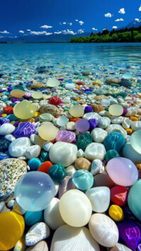 Crystal shoreline Instagram Story template
