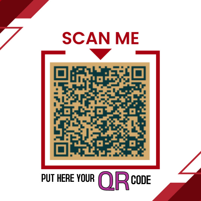 Csan QR code Instagram Post template