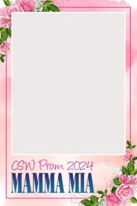 CSW Prom 2024 Mamma Mia 4x6 Photobooth Templa Banner 4' × 6' template