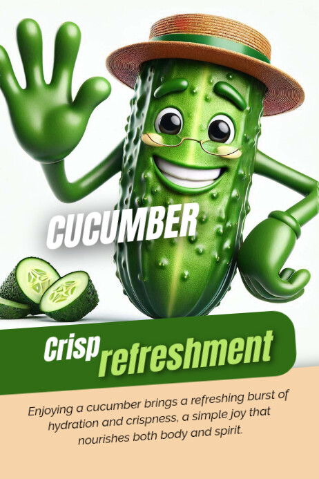 Cucumber Poster template