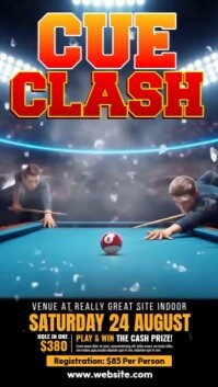 Cue Clash: Claim The Crown Instagram-verhaal template
