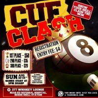 Cue Clash: Claim The Crown Wpis na Instagrama template