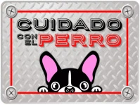 Cuidado con el Perro Yard Sign template