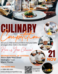 Culinary Competition Ad Рекламная листовка (US Letter) template