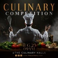 Culinary Competition Event Message Instagram template