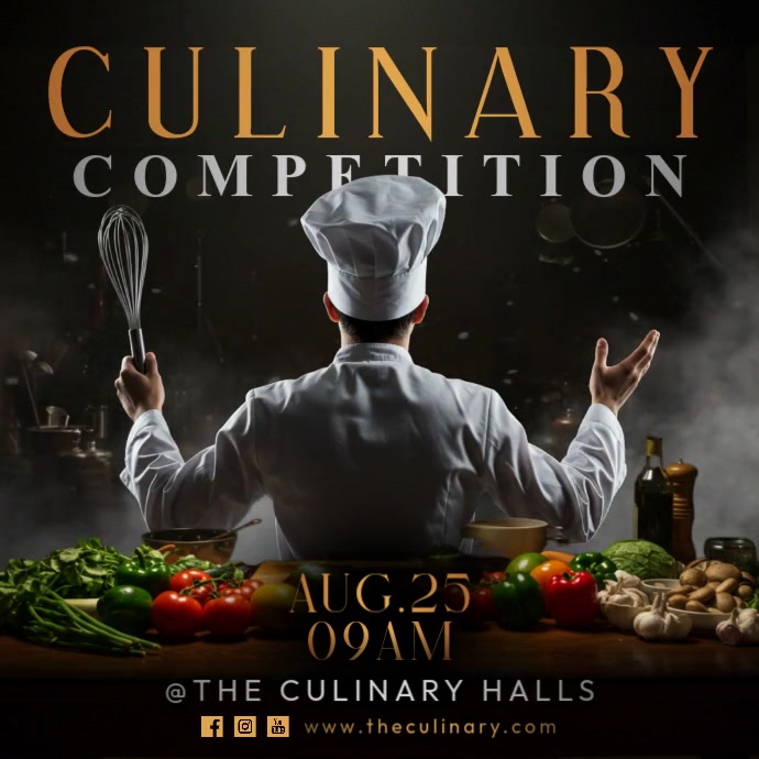 Culinary Competition Event Template | PosterMyWall