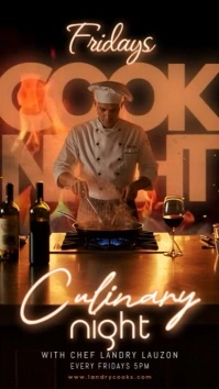 Culinary Night Event template