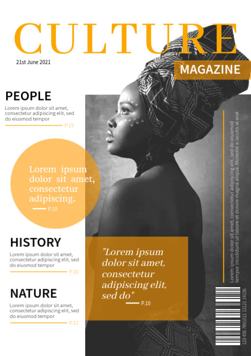 Create Magazine Cover Template