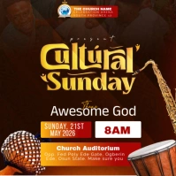 CULTURAL SUNDAY Instagram Post template