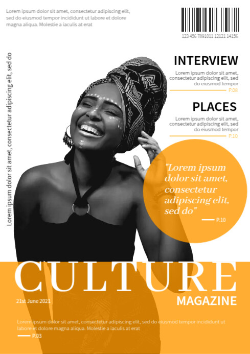 Interview Magazine Layout