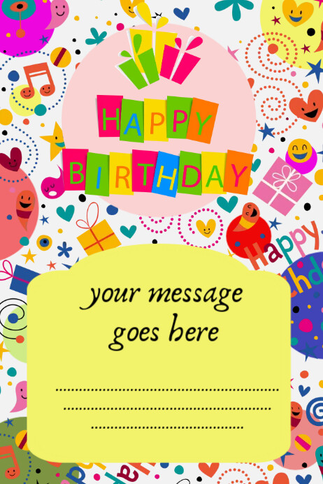 CUMPLEAÑOS Poster template