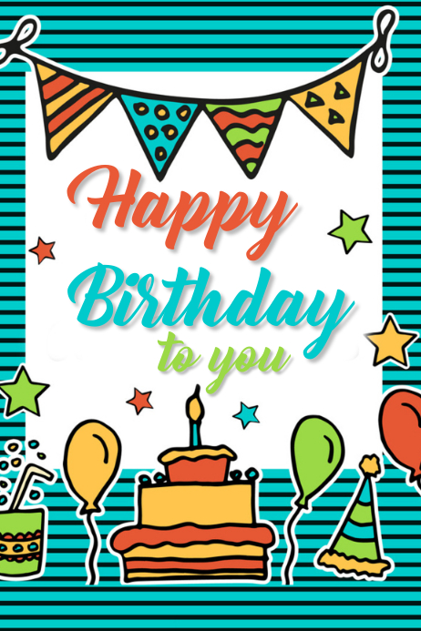CUMPLEAÑOS Poster template