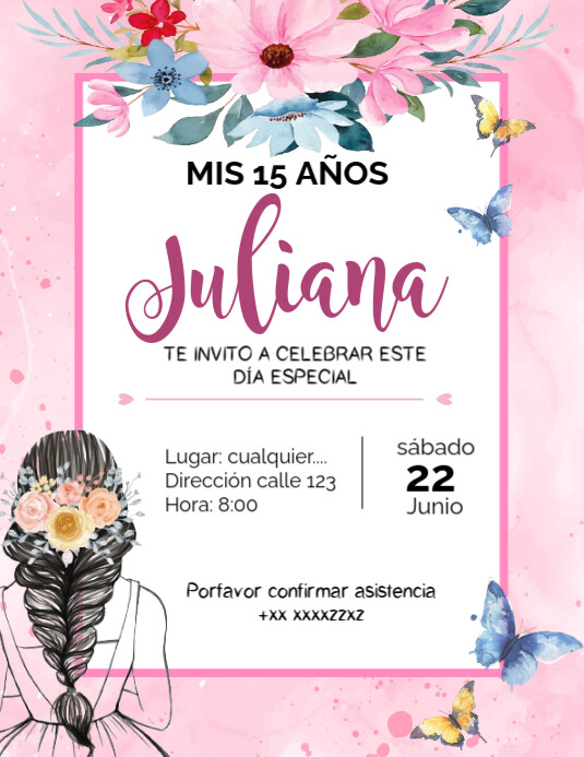 Happy Birthday Flyer (US Letter) template