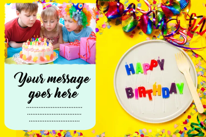 CUMPLEAÑOS Poster template