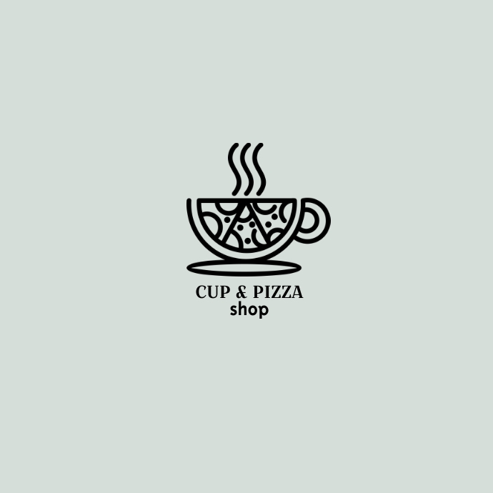 Cup and Pizza Shop 2023 Template PosterMyWall
