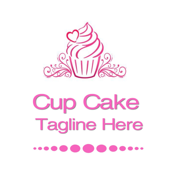 CUP CAKE LOGO template