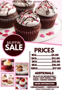 cup cakes Poster template