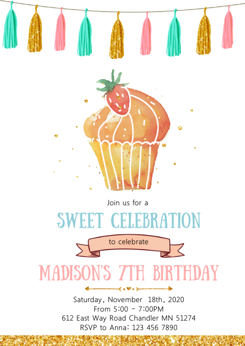 Modele Gateau D Anniversaire Invitation Postermywall Modele Gateau D Anniversaire Invitation Postermywall