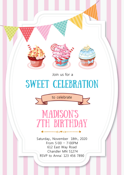 Modele Gateau D Anniversaire Invitation Postermywall Modele Gateau D Anniversaire Invitation Postermywall