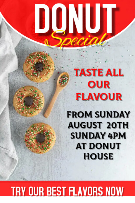 cupcake Poster template