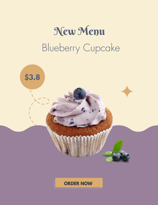 CUPCAKE FLYERS Volantino (US Letter) template