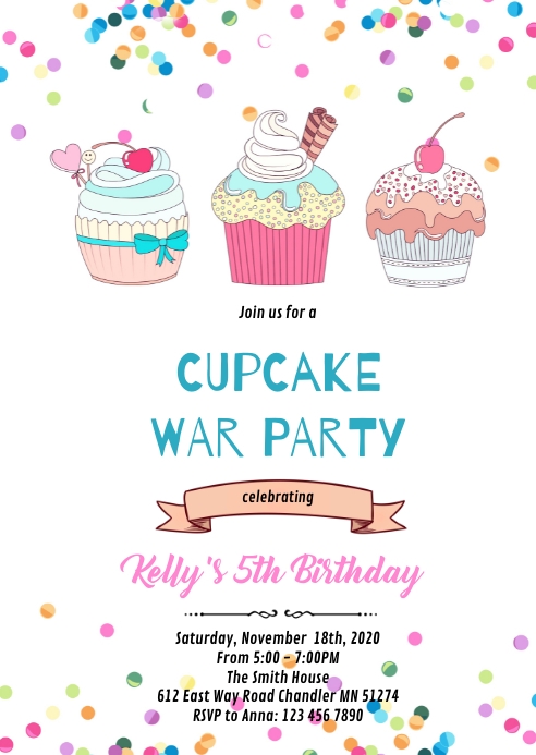 Modele Cupcake Guerre Invitation Douche Fete D Anniversaire Postermywall Modele Cupcake Guerre Invitation Douche Fete D Anniversaire Postermywall