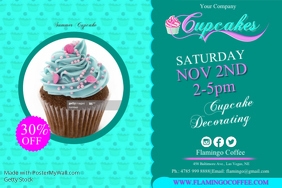 customizable design templates for cupcake postermywall cupcake flyer template