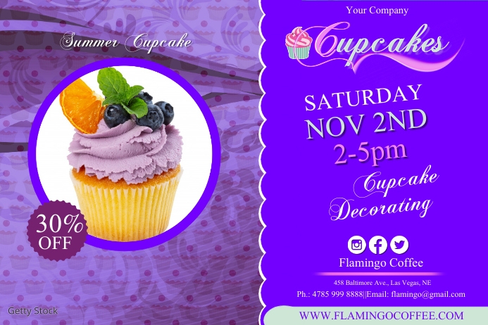 cupcake3 Plakat template