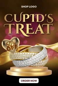 Cupid's Treat Poster template