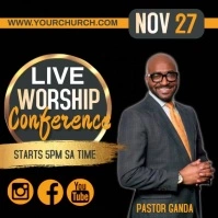 CURCH CONFERNCE INSTAGRAM TEMPLATE Carré (1:1)