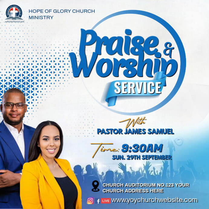 CURCH FLYER Template | PosterMyWall