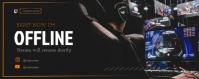 Currently Offline Twitch Banner template