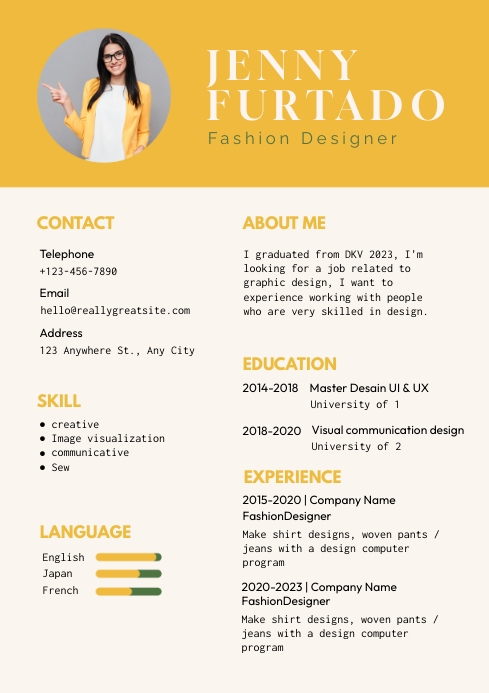 Copy of Curriculum Vitae | PosterMyWall