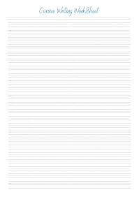 Cursive Writing Worksheet Teaching School Template PosterMyWall