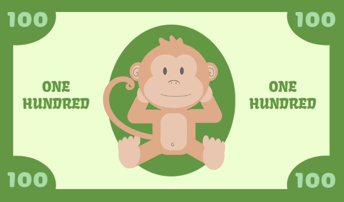 custom kids playing bank note template | PosterMyWall