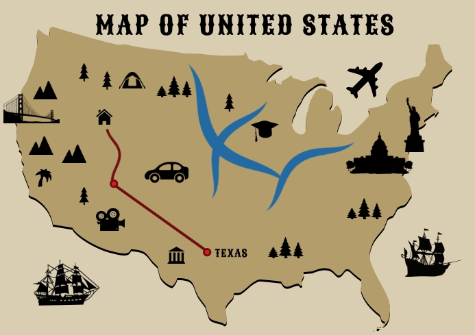 Custom Map Design Template PosterMyWall