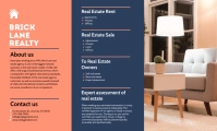 Custom Modern Housing Real Estate Agency Broc template