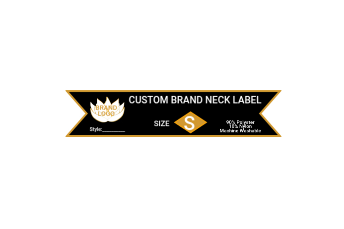 Create Neck Label Custom neck label template | PosterMyWall