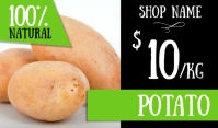 Custom super market price tag template Cartellino